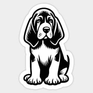 Bloodhound Puppy Sticker